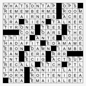 La Times Crossword Answers 11 Feb 17, Saturday - Day Word Search