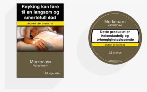Tobacco Packaging Health Smoking - Norway Cigarette Packaging