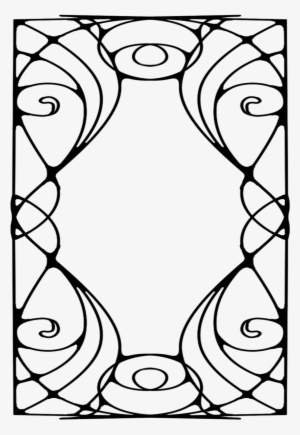 Art Nouveau Borders - Clip Art