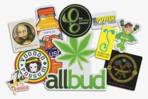 Marijuana Product Dispensary Stickers - Weed Brands Stickers