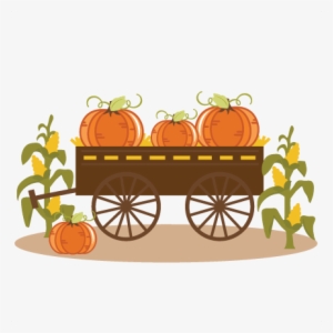 Pumpkins In Wagon Svg Cut Files For Scrapbooking Halloween - Pumpkins In A Wagon