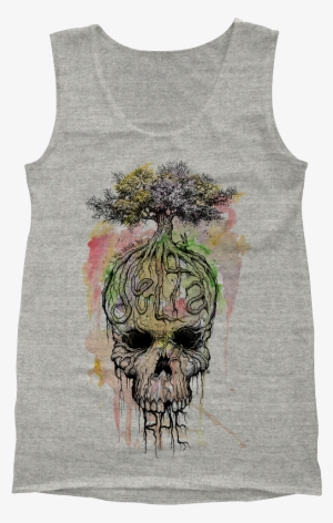 check out watercolor skull tank from delta rae at the - delta rae watercolor skull tank