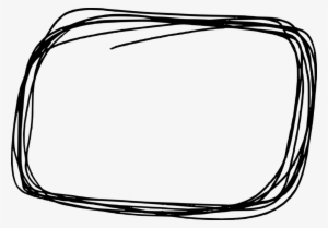 Rounded Scribble Banner - Curved Rectangle Png