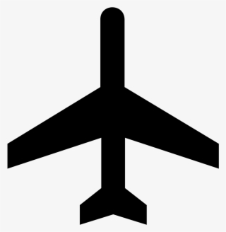 Airplane Clipart Black Png - Airplane Silhouette No Background