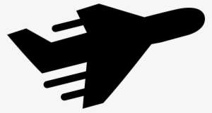 Delivery Plane Silhouette Travelling - Icon