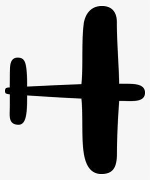 Vector Graphics Of Generic Plane Silhouette Public - Simple Airplane Art