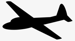 Airplane Glider Aircraft Silhouette Hang Gliding - Silhouette Of An Airplane
