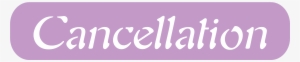 Cancellation In Purple Rounded Rectangle - Rectangle