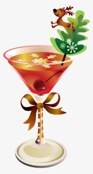 Drinks With Umbrella Transparent Background - Christmas Cocktail Clipart