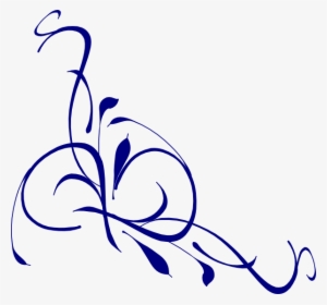 Blue Flower Clipart Swirl Flower - Floral Swirl Blue