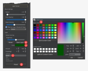 Click Flood To Paint The Entire Landscape With The - Qt Cool Desktop App