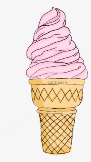 Clipart Library Library Ice Transparent Tumblr - Stickers Pink Icecream