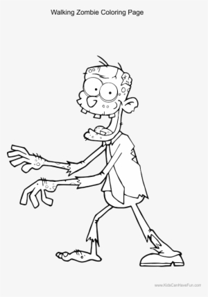 Zombie Coloring Pages - Zombie Clipart Black And White