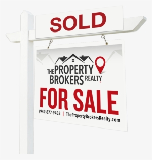 Professional Yard Sign Listed By The Property Brokers - Signage