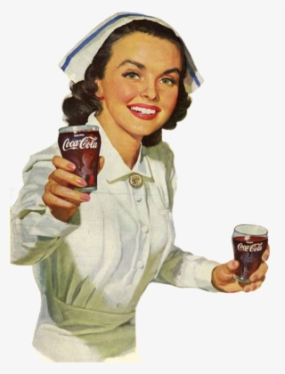 #nurse #woman #cocacola #retro #vintage #drink #drinking - Quality You Can Trust Coca Cola