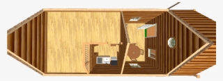 Log Cabin Kit Floor Plan - Plywood