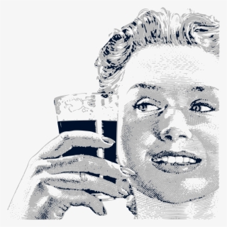 This Free Icons Png Design Of Happy Woman Drinking