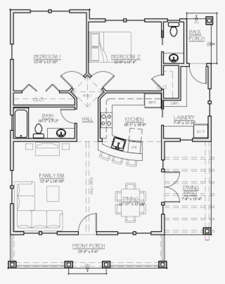 Craftsman Style House Plan - Large Catholic Family Home Floor Plan