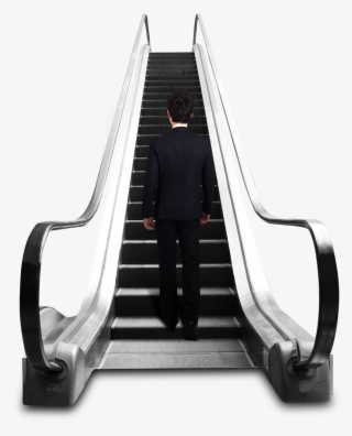 Man On Escalator Png Image - 上海 三菱 電梯