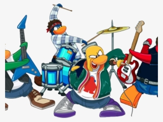 Rock Band Clipart Child Music - Penguin Band