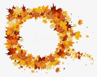 Free Png Best Stock Photos Transparent Fall Round Vector - Autumn Leaves Wreath Png