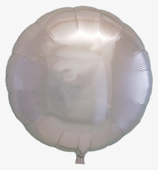 Metallic Silver Round 18" Foil Balloon - Inflatable