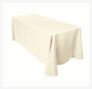 6 Ft Ivory White Tablecloth - Tablecloth