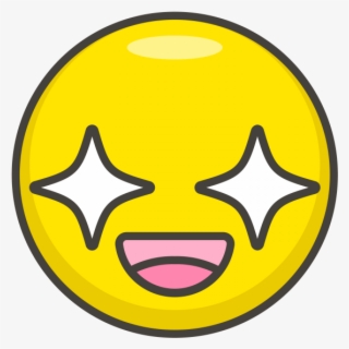 Star Struck Emoji - Circle