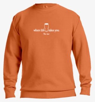 Wlty Beer "the Bar" Adult Crewneck Sweatshirt - Ice Blue Comfort Colors Sweatshirt