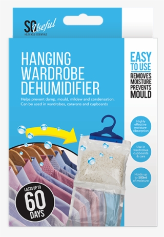 6x Hanging Wardrobe Interior Dehumidifier Damp Mould - Hardwood