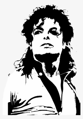 Stencil Art Poster Transprent Png Free Download - Michael Jackson Wall Sticker