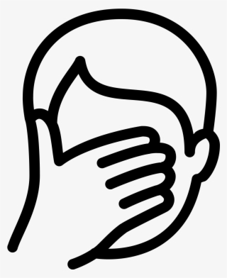 Facepalm Emoticon - Hd 1600×1600 - Facepalm Icon Transparent