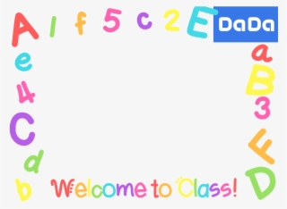 Welcome To Class Dada Manycam Borders For Online English - Rammer Til Børn