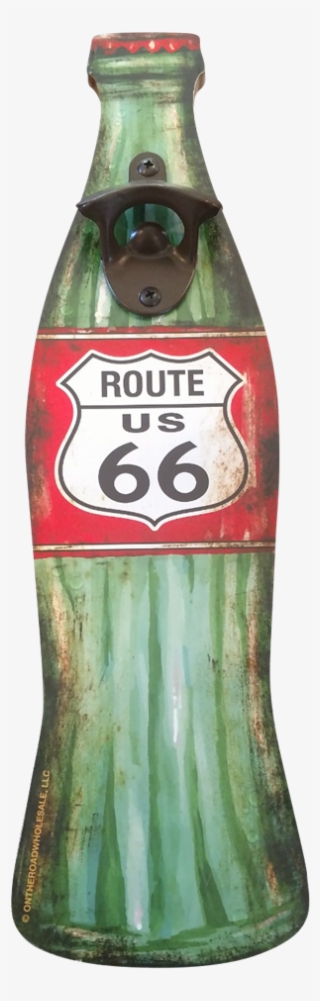 Route 66 Bottle Shape Sign - Route 66