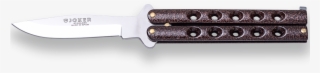 Butterfly Knife Zamak Handle 10cm Blade Length Stainless - Utility Knife