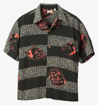 Sun Surf Vintage Style Hawaiian Shirt, Noh Men, Black - Polo Shirt