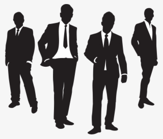 Business Man In Suit Silhouette - Men In Suit Icon