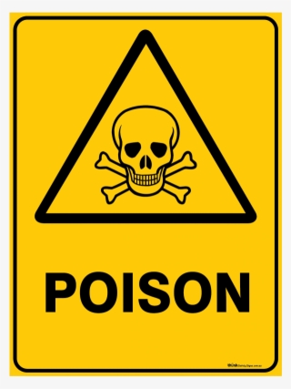 Warning Poison - Skull And Crossbones