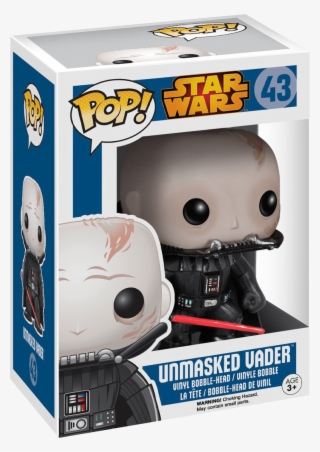 Funko Pop Star Wars Unmasked Vader - Darth Vader Unmasked Funko Fake