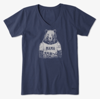 Women's Mama Bear Crusher Vee - Life Is Good