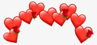 Crown Heart Tumblr Emoji Red Aesthetic Emoji Crown - Heart