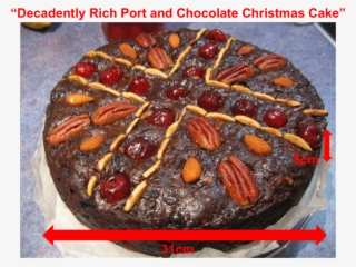 Decadently Rich Port And Chocolate Christmas Cake - Pastry