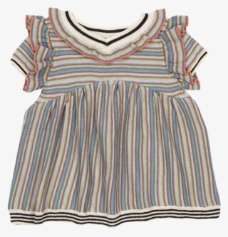 Caramel Baby And Child Foxglove Knitted Striped Baby - Day Dress
