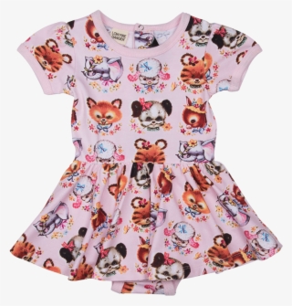 Ryb Little Creatures Baby Waisted Dress - Pattern