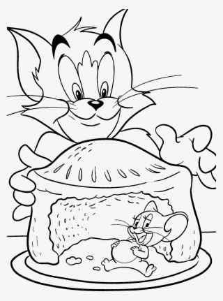 tom are looking to catch jerry coloring for kids  tom and