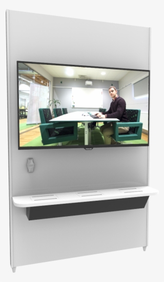 With Whiteboard, Led Tv And Connecto Shelf - Television