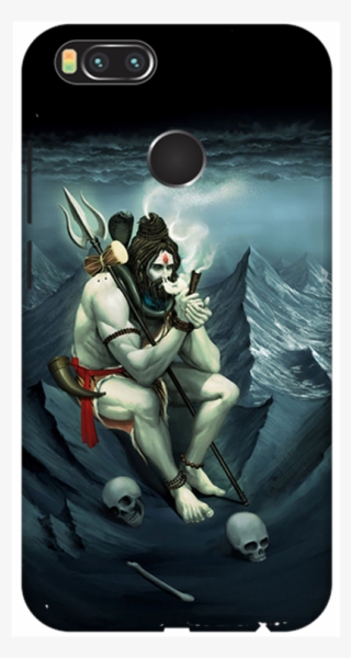 Mi A1 Smoking Shiva Mahadev Designer Printed 3d Cover - Lord Shiva Smoking Chillum