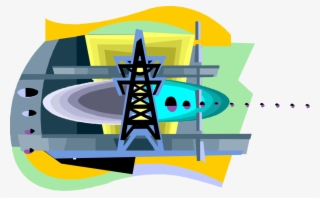 Vector Illustration Of Transmission Tower Carries Electrical - Graphic Design