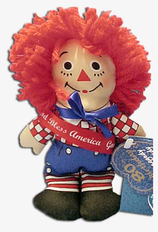 God Bless America Raggedy Andy Mini Plush Rag Doll - Cartoon