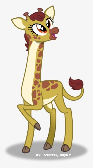 Fluttershy Leans In - Mlp Giraffe